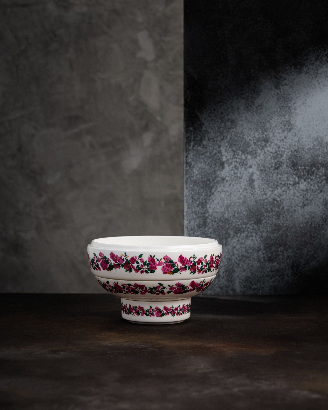 Ceramic bowl with floral pattern