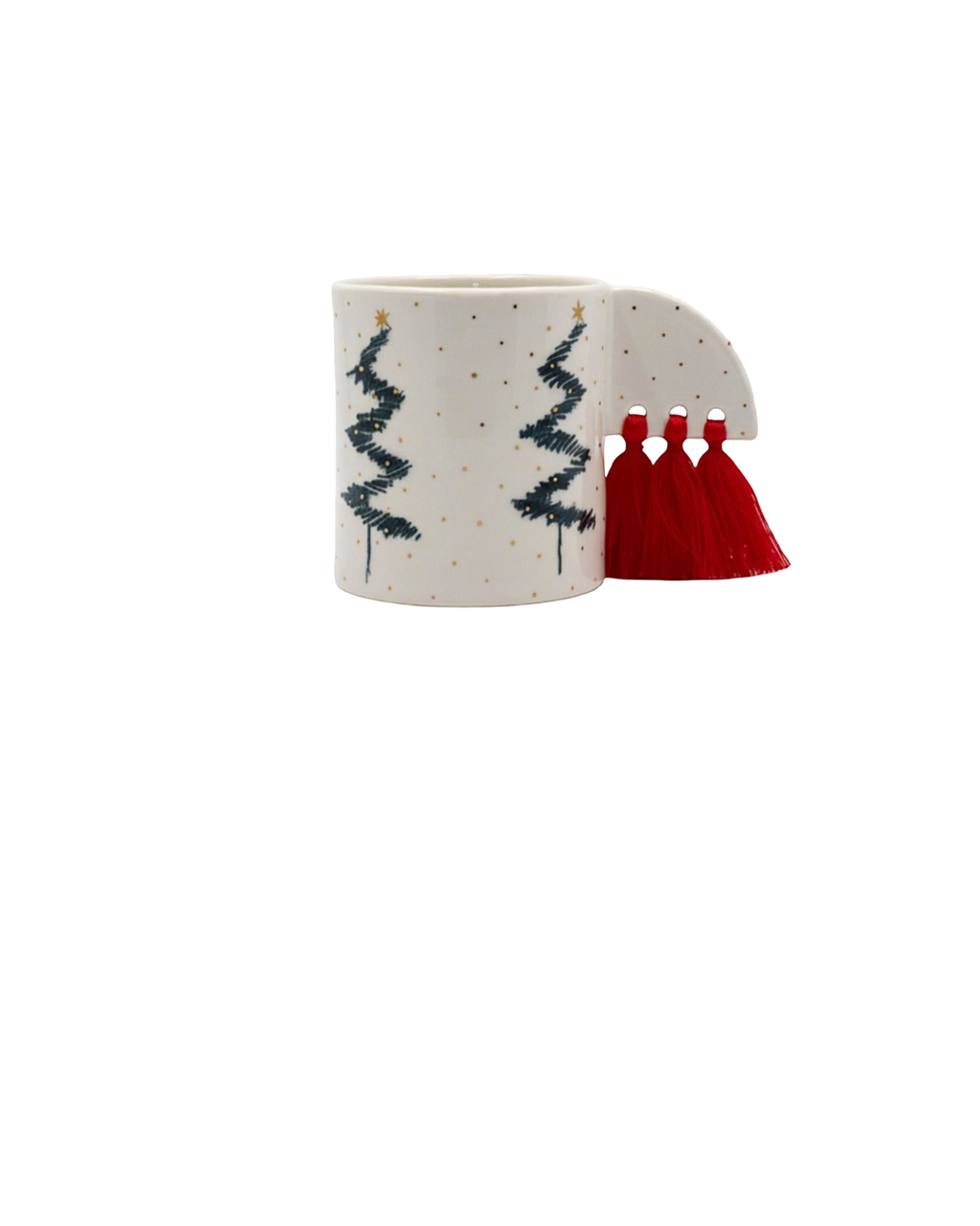 Decorative item with Christmas tree pattern